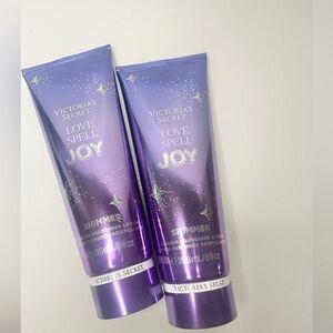 Victoria’s Secret Love Spell JOY Shimmer Lotion Lustrous Raspberry Amber 8 oz